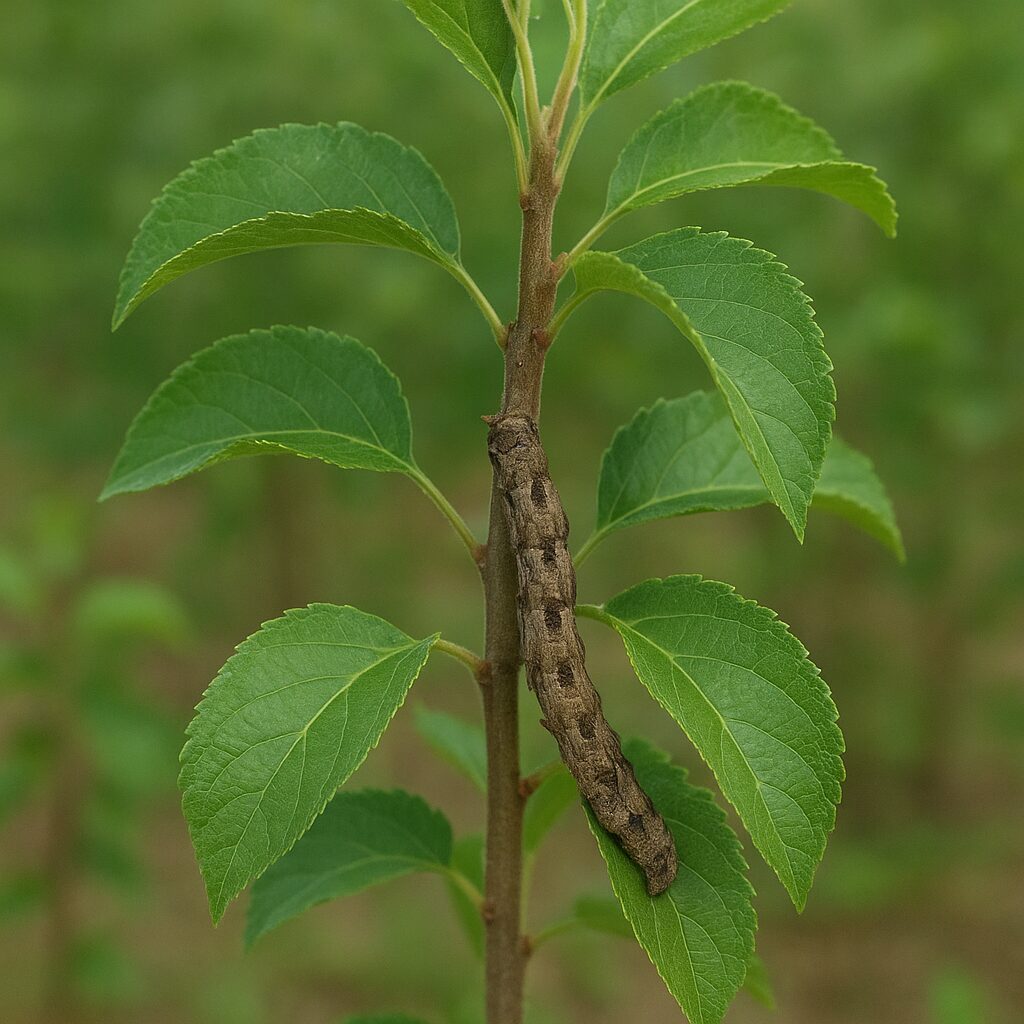 Zwojka koróweczka – drzewa młode