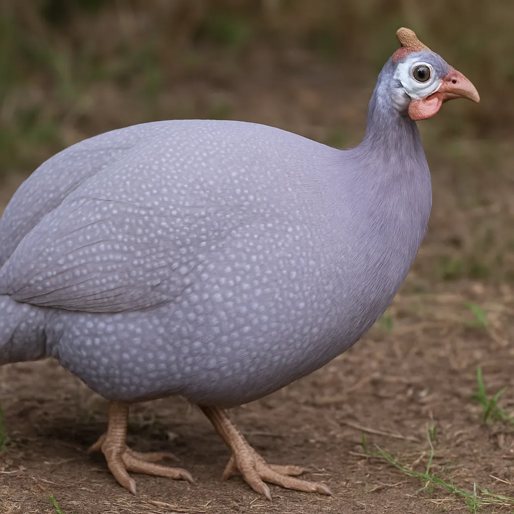 Perliczka lawendowa – Numida meleagris domestica – perliczka