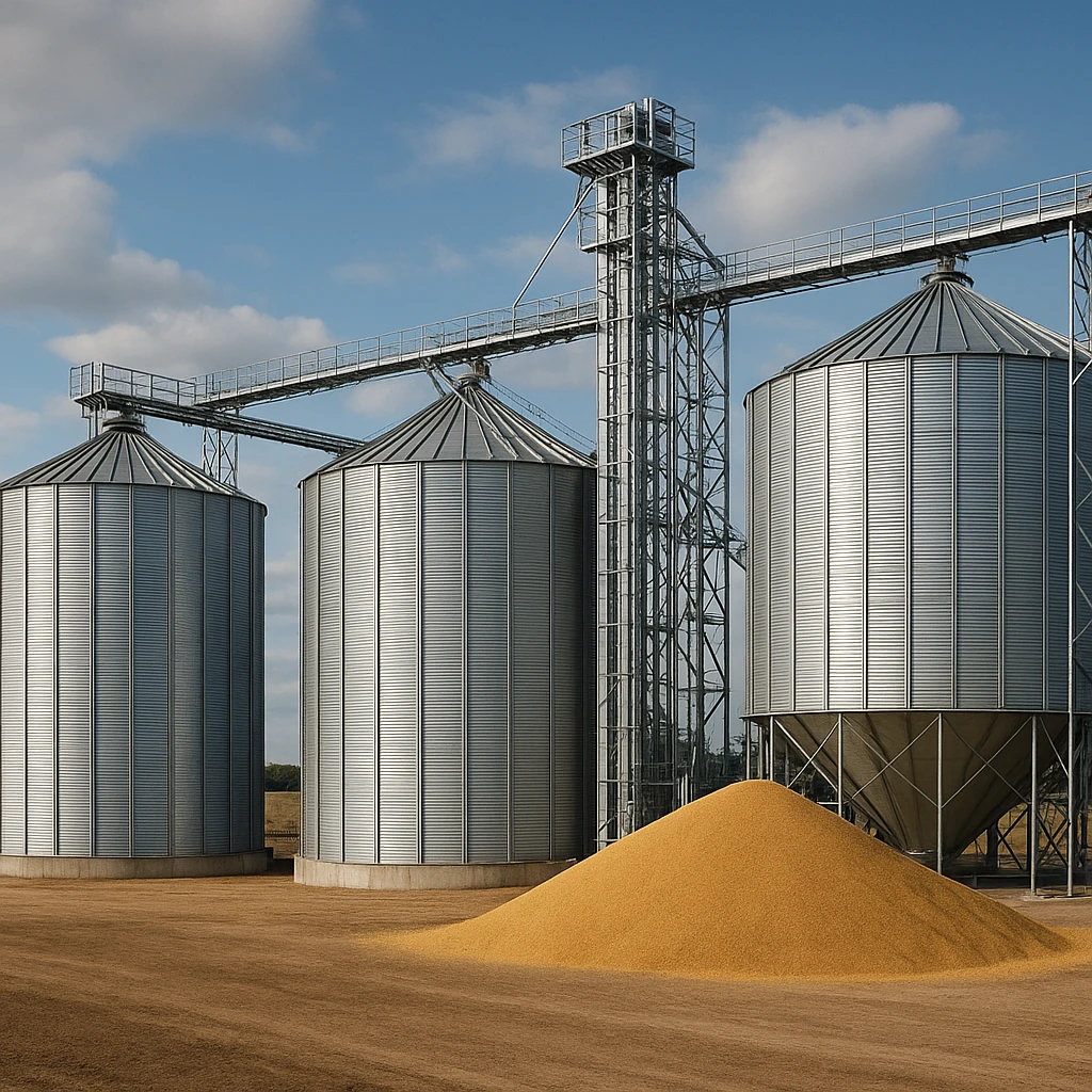 Nowoczesne metody przechowywania zbóż w silosach płaskodennych i lejowych