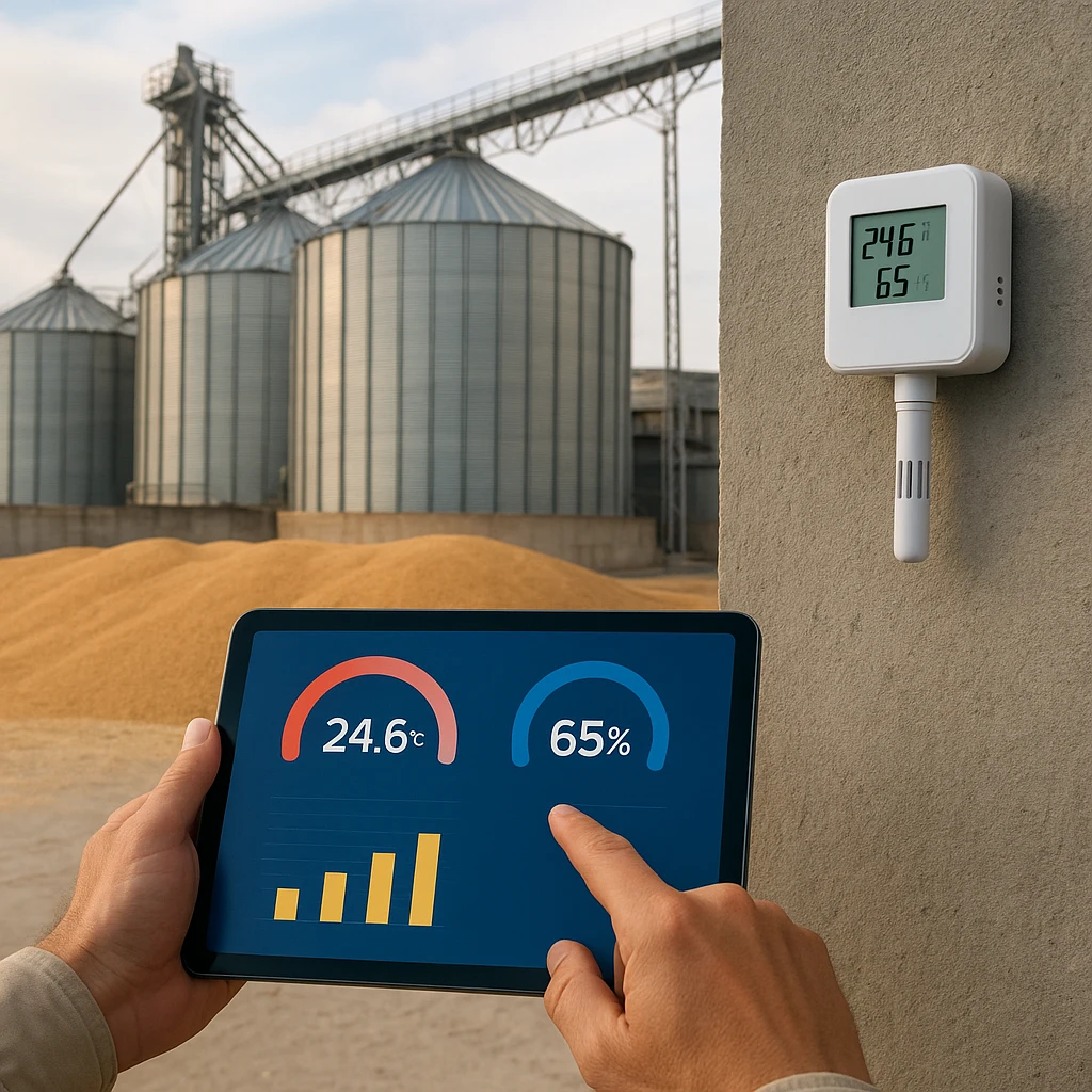 Monitoring temperatury i wilgotności w magazynach zbożowych – jakie systemy wybrać