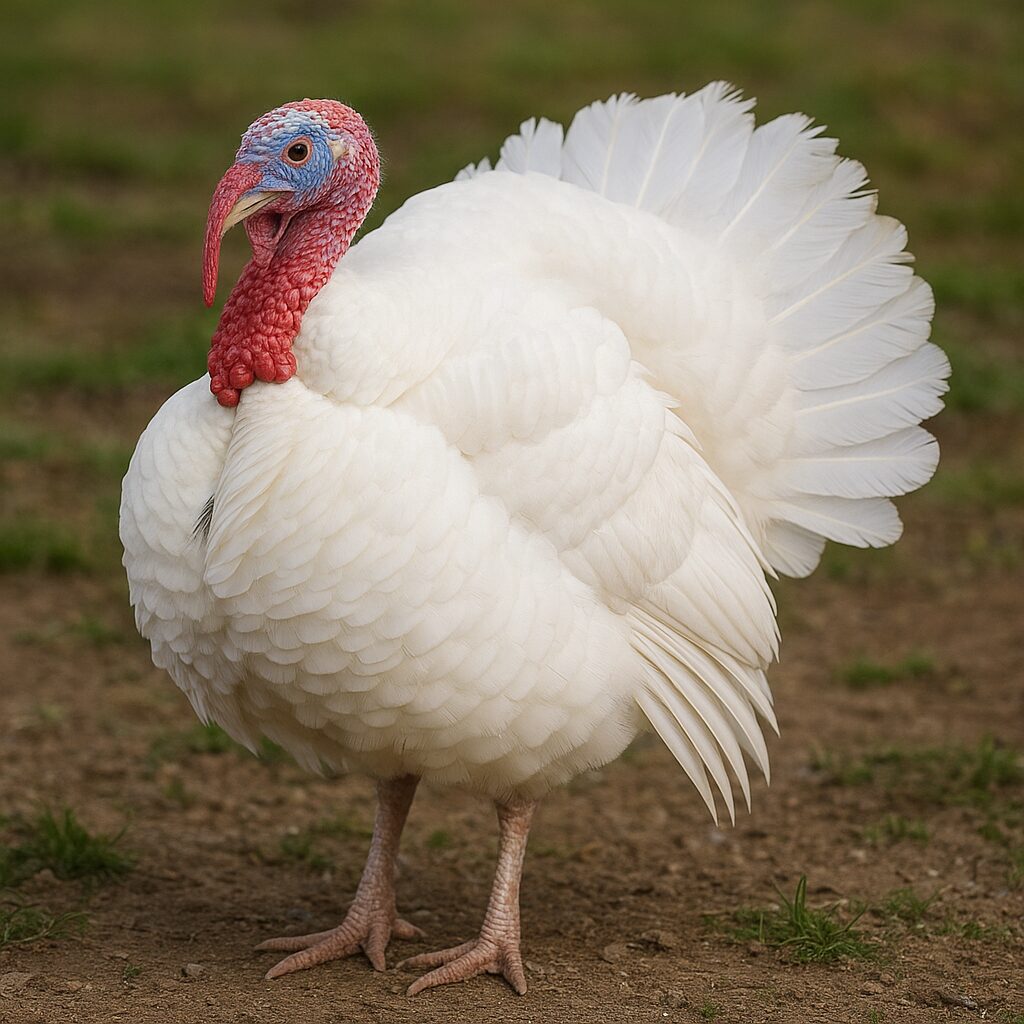 Indyk biały szerokopierśny – Meleagris gallopavo domesticus – indyk