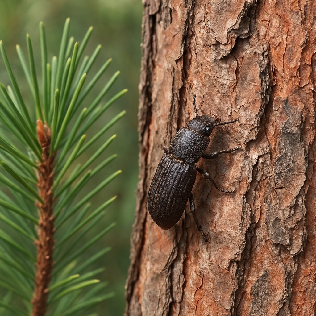 Kornik sosnowiec – sosny