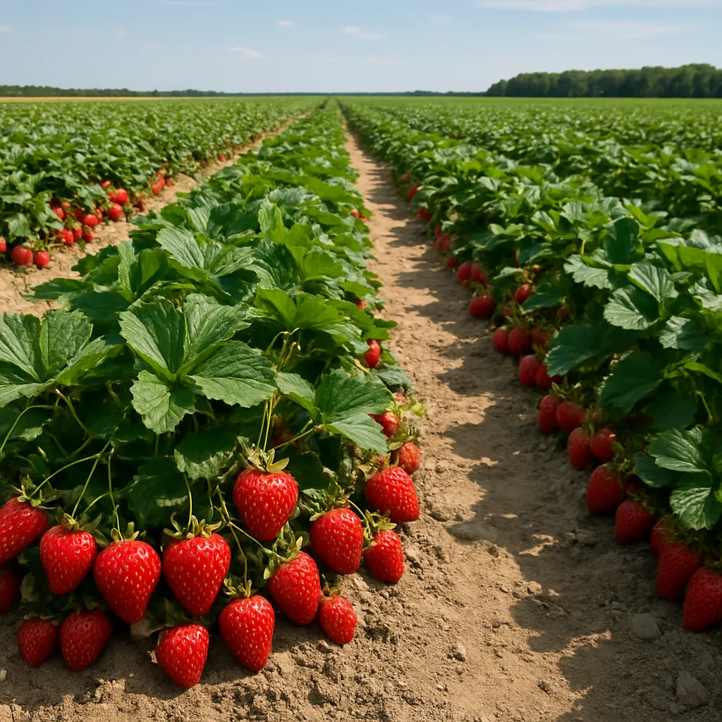 Największe plantacje truskawek