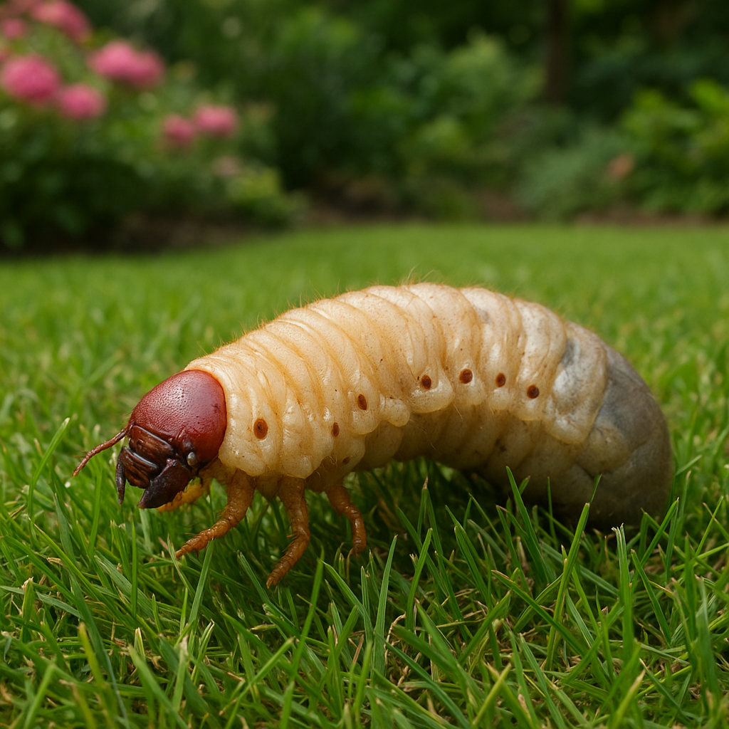 Pędrak guniaka czerwczyka – trawniki, rośliny ozdobne