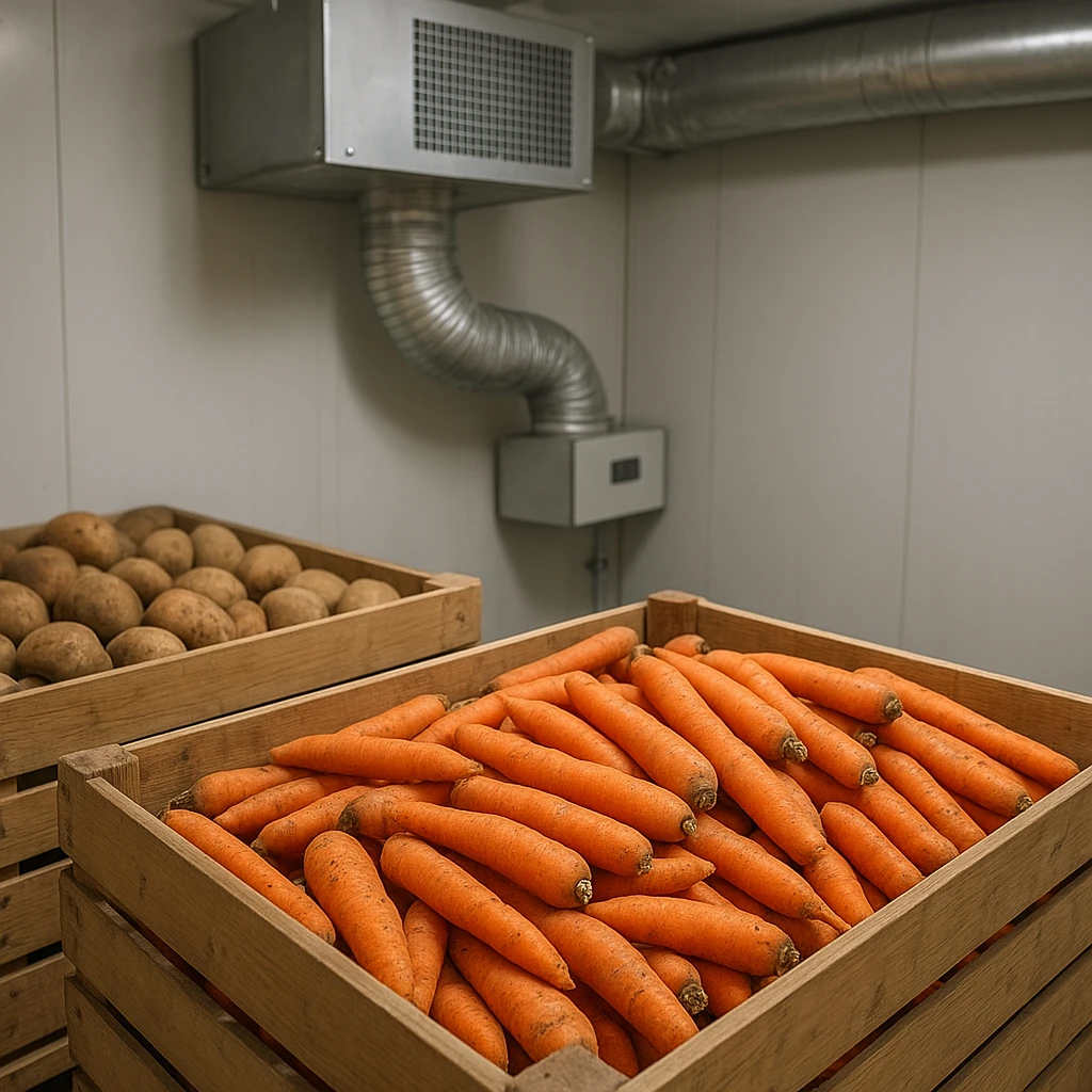 Kontrolowana atmosfera w przechowywaniu warzyw korzeniowych