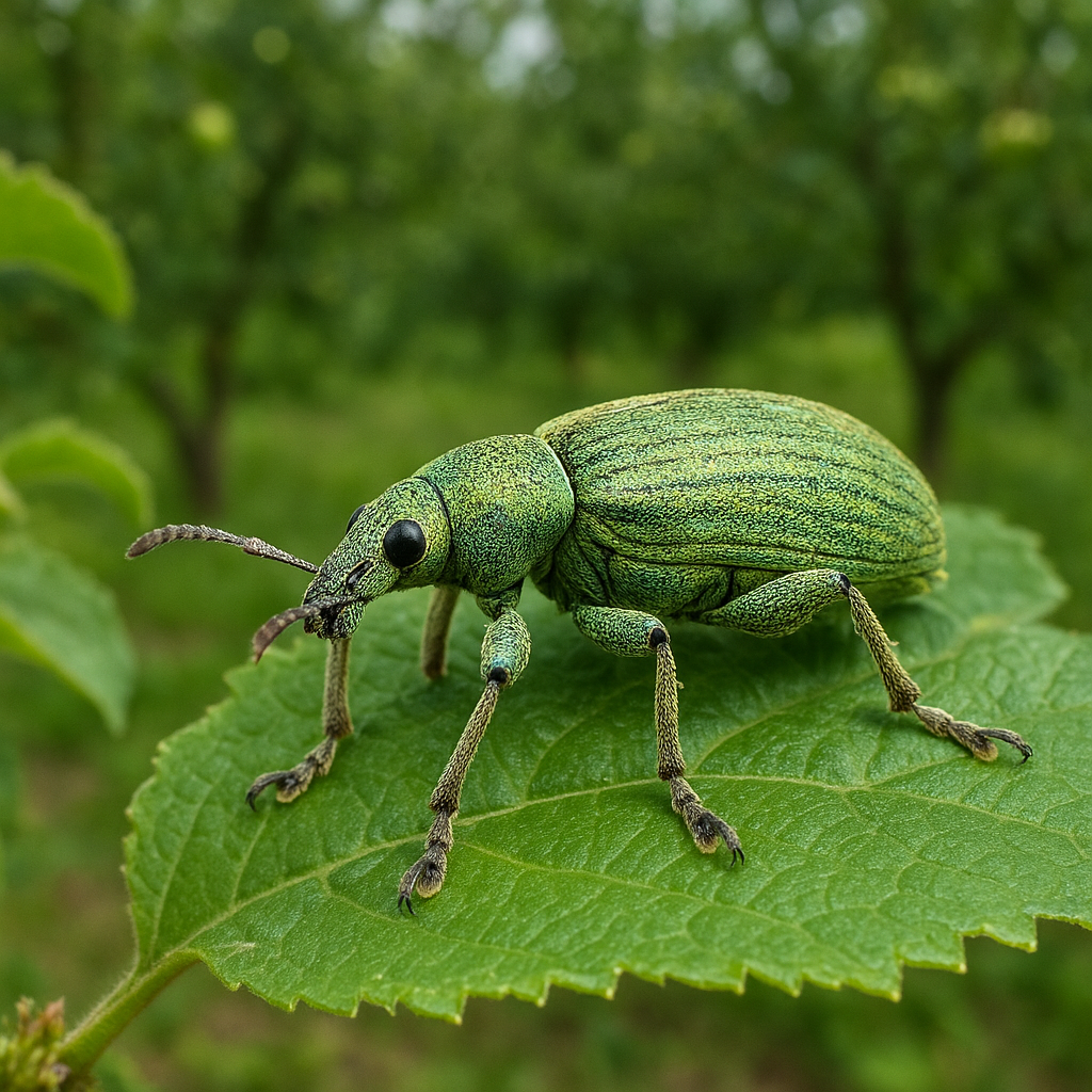 Pędrak guniaka zielonego – ogrody, sady