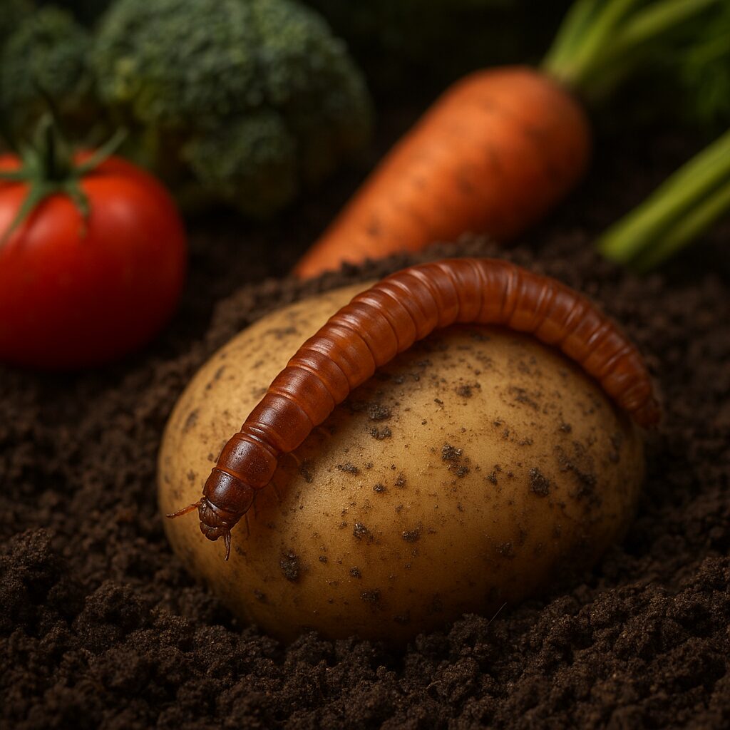 Drutowiec krótkogłowy – ziemniaki, warzywa