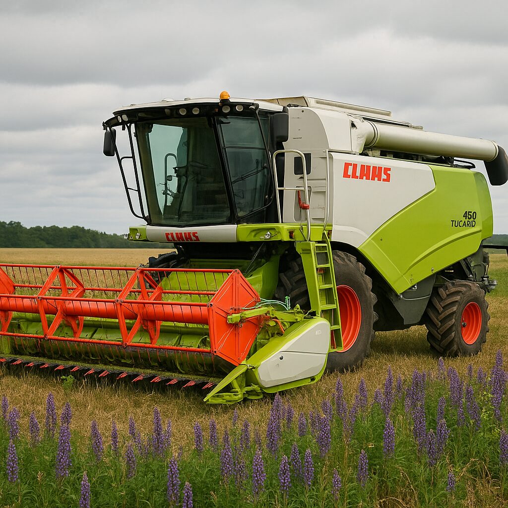 Kombajn Do Łubinu Tucano 450 – Claas