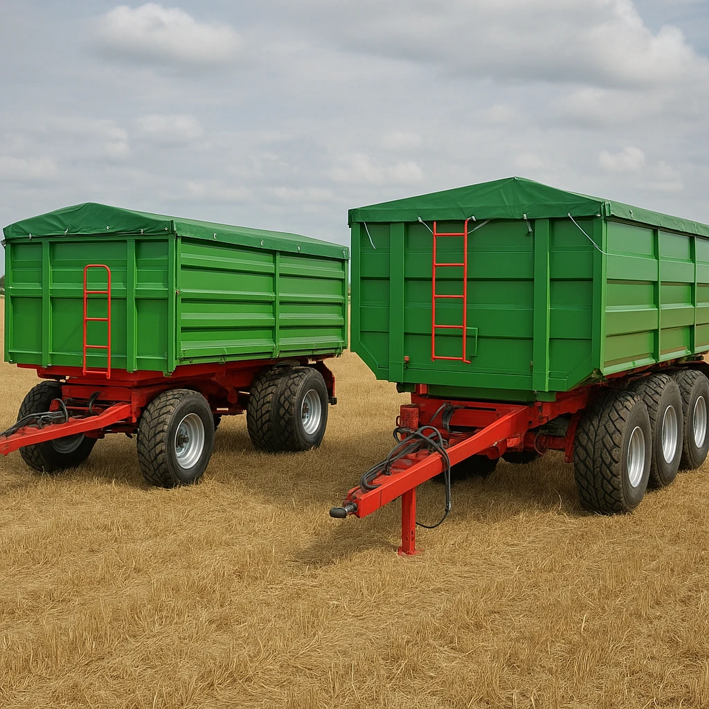 Przyczepy rolnicze tandem czy tridem – co wybrać do transportu zbóż?