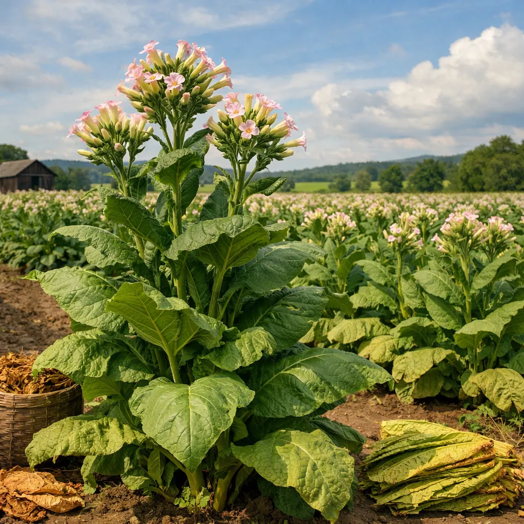 Tytoń szlachetny – Nicotiana tabacum (roślina przemysłowa)