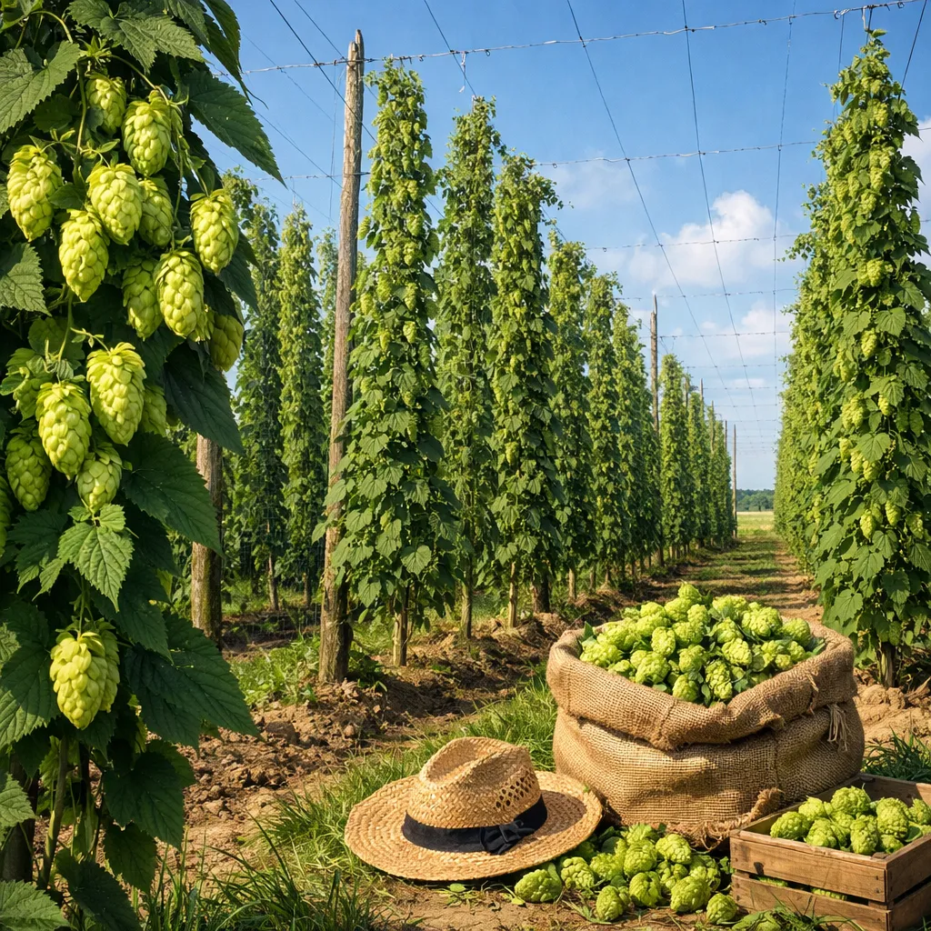 Chmiel zwyczajny – Humulus lupulus (roślina przemysłowa)