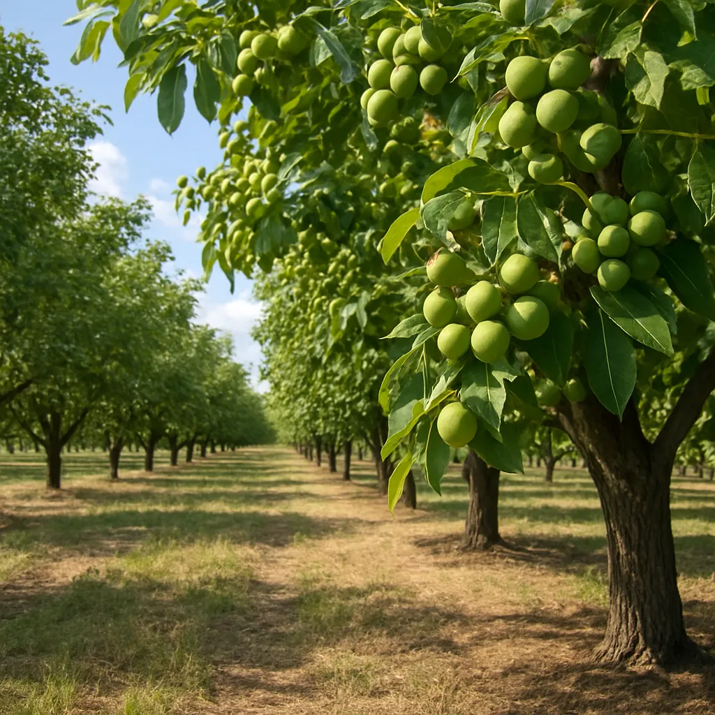 Największe plantacje orzechów włoskich