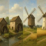 Rozwój młynów wodnych i wiatrowych na przestrzeni wieków