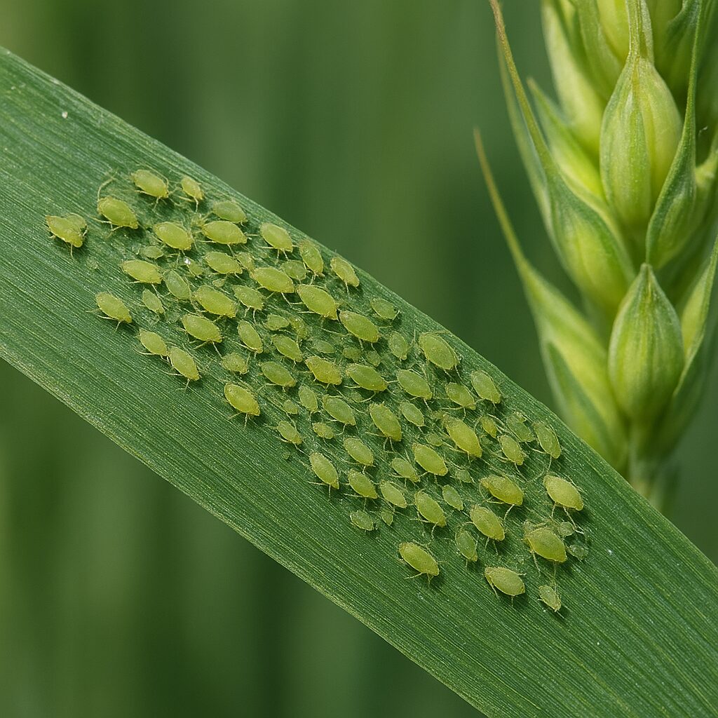 Mszyca czeremchowo-zbożowa – pszenica