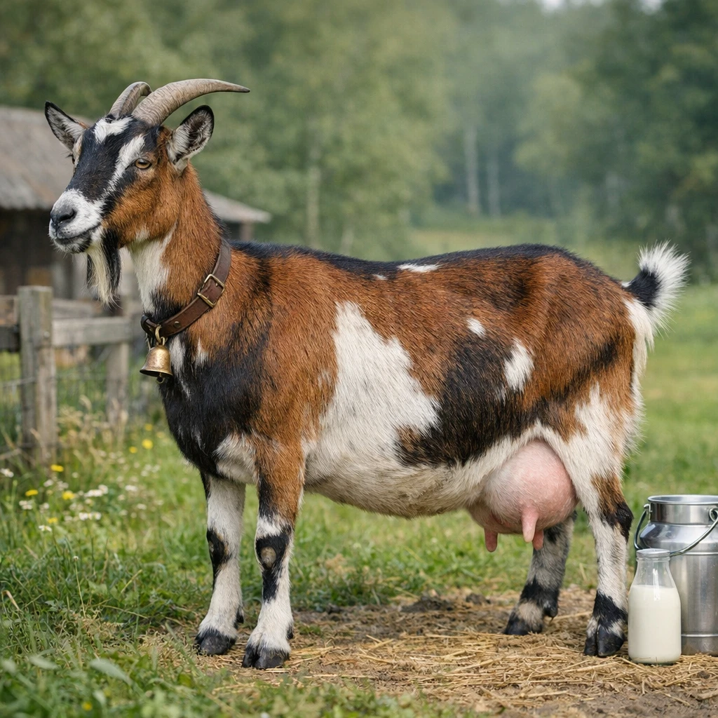 Barwna uszlachetniona – Capra hircus – koza mleczna