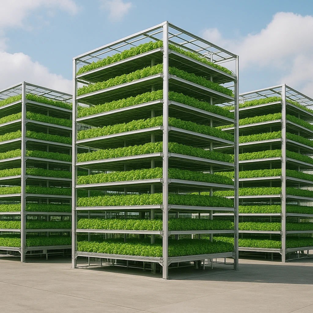 Największe farmy pionowe (vertical farming) i ich powierzchnia