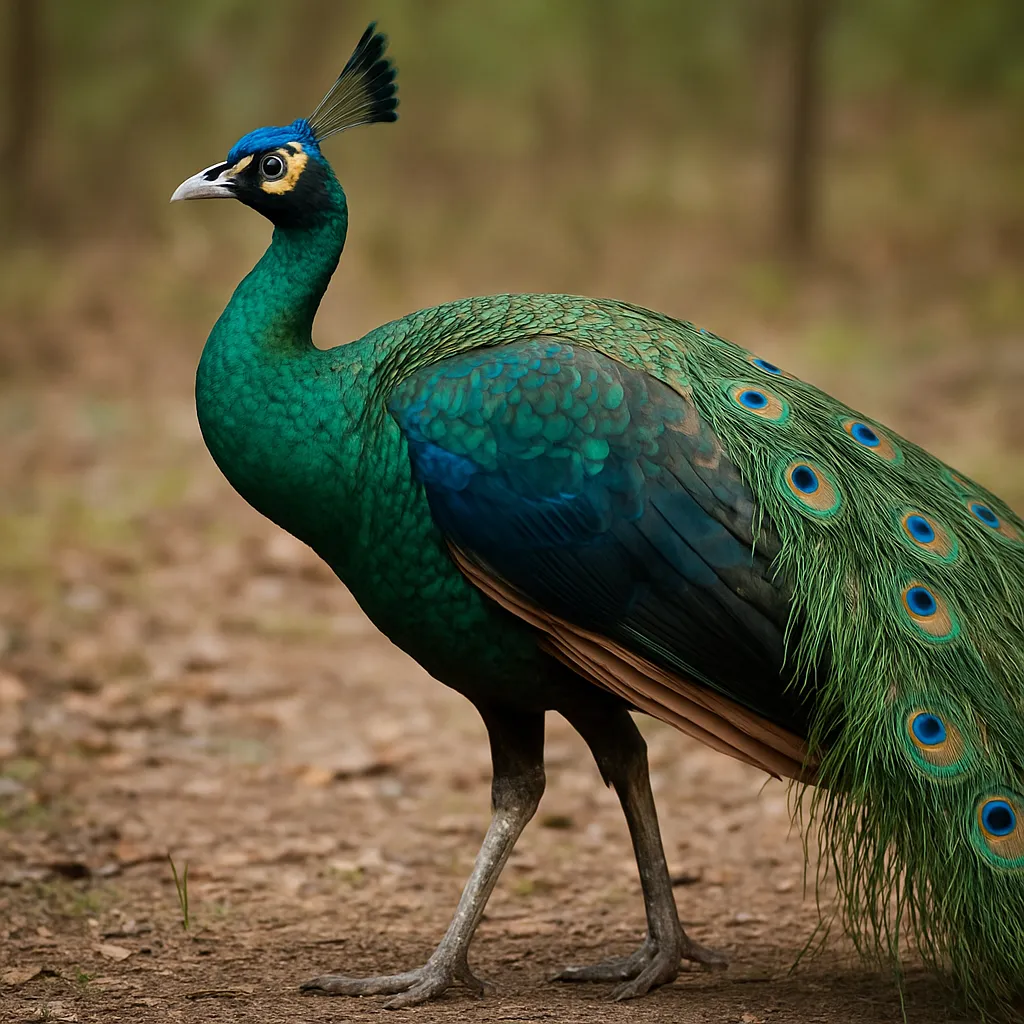 Paw zielony – Pavo muticus – paw