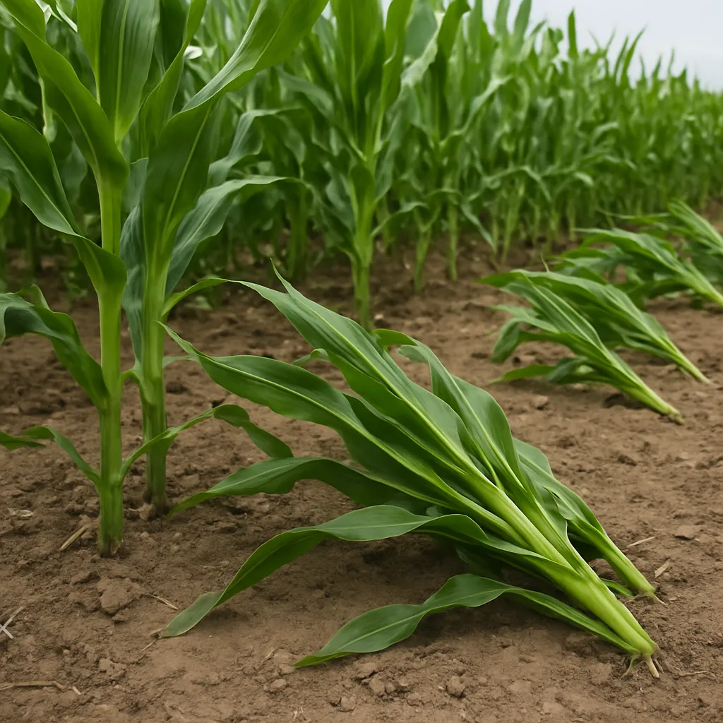 Jak zapobiegać wyleganiu kukurydzy