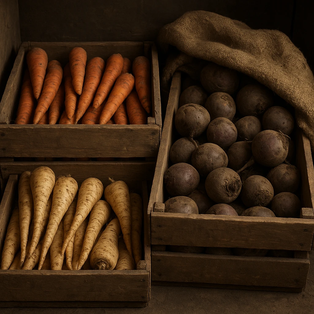 Przechowywanie warzyw korzeniowych przez zimę