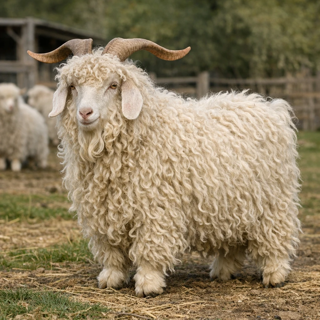 Angorska – Capra hircus – koza wełnista