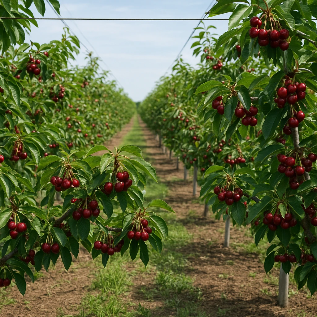 Uprawa czereśni w intensywnym sadzie