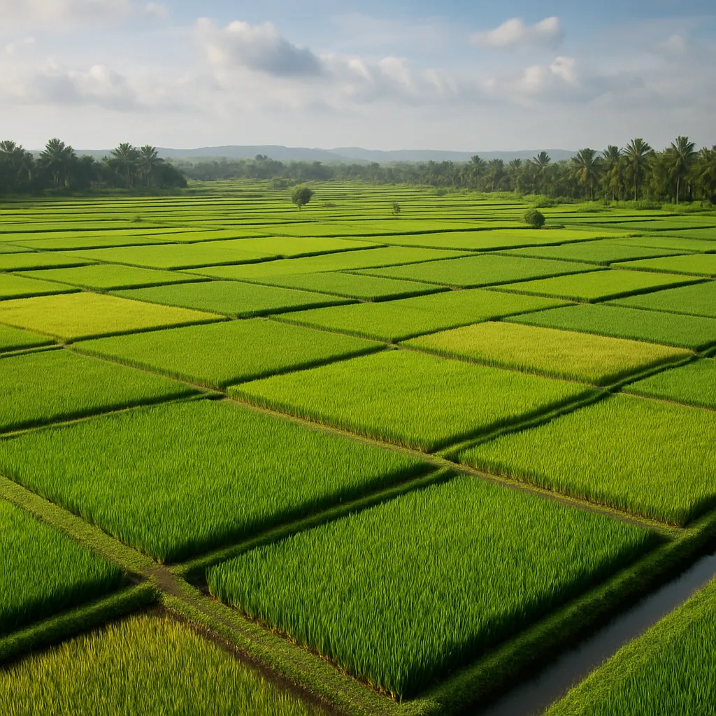 Największe plantacje ryżu