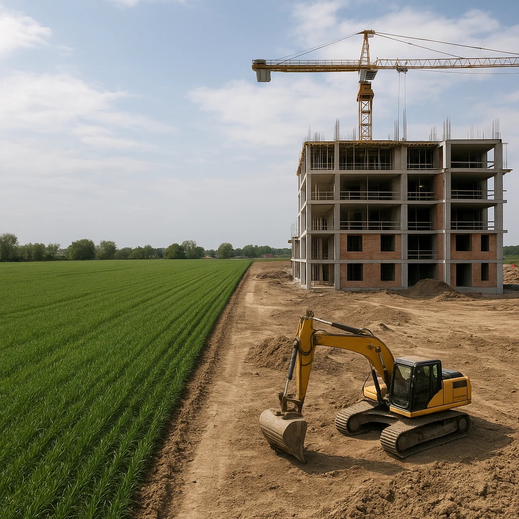 Przekształcenie gruntu rolnego na budowlany – procedura i realne koszty