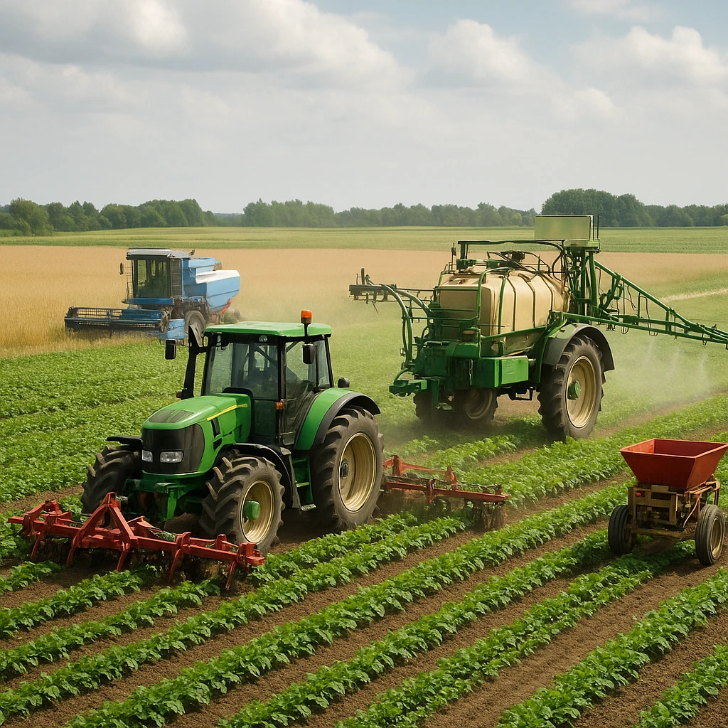 Maszyny i sprzęt stosowany w komercyjnym rolnictwie ekologicznym