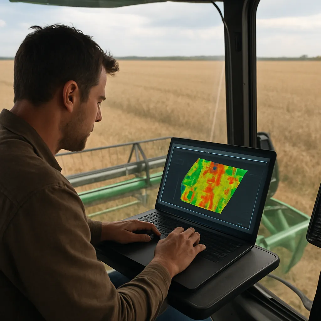 Analiza danych z kombajnu – jak wyciągać wnioski z map plonów