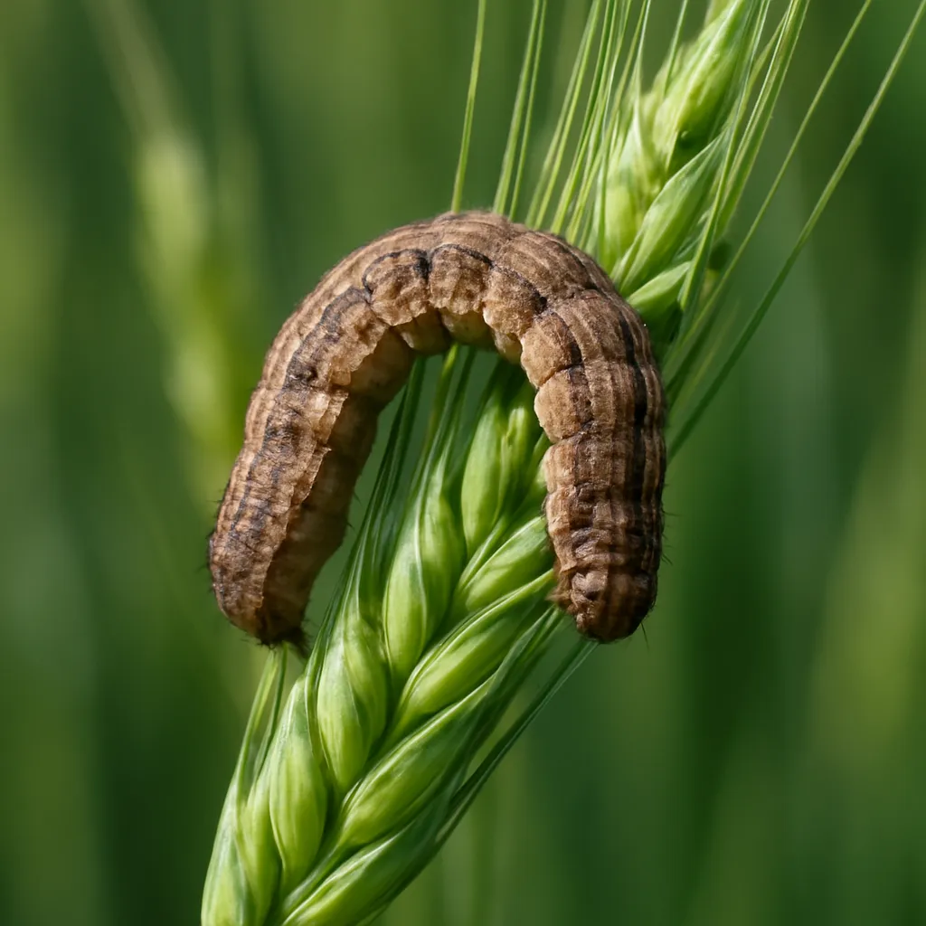Gąsienica zwójki kłosóweczki – zboża