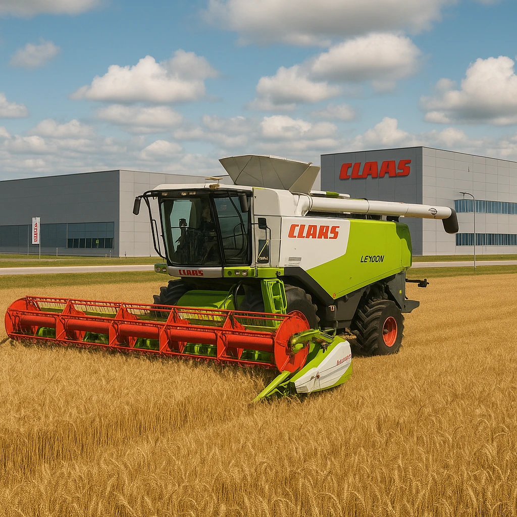 Z czego znana jest marka Claas i gdzie produkuje kombajny?