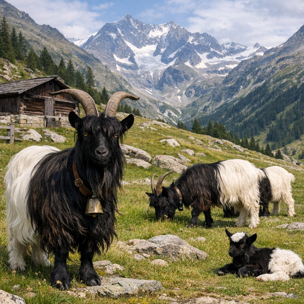 Valais Blackneck – Capra hircus – koza ogólnoużytkowa