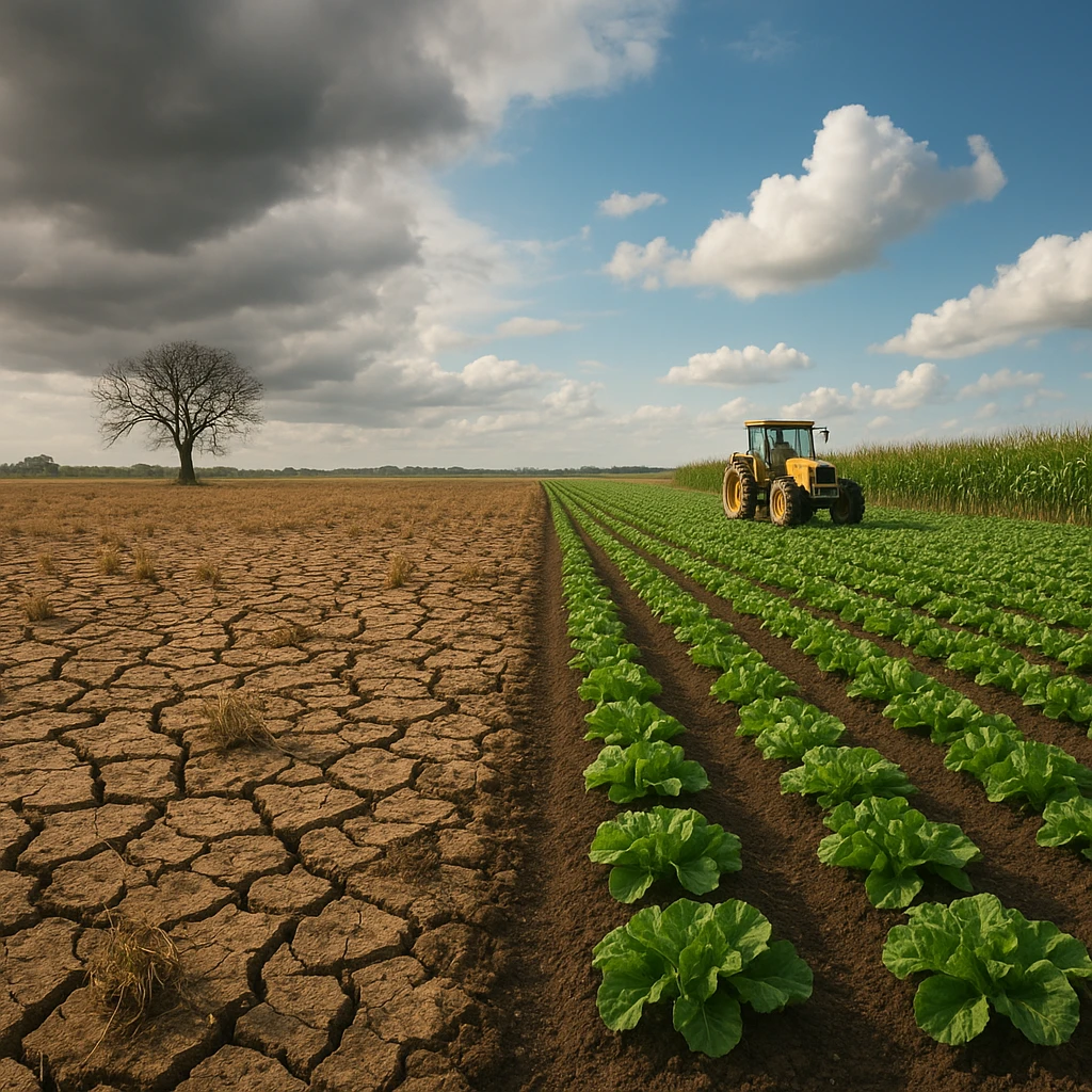 Wpływ zmian klimatu na produkcję rolną