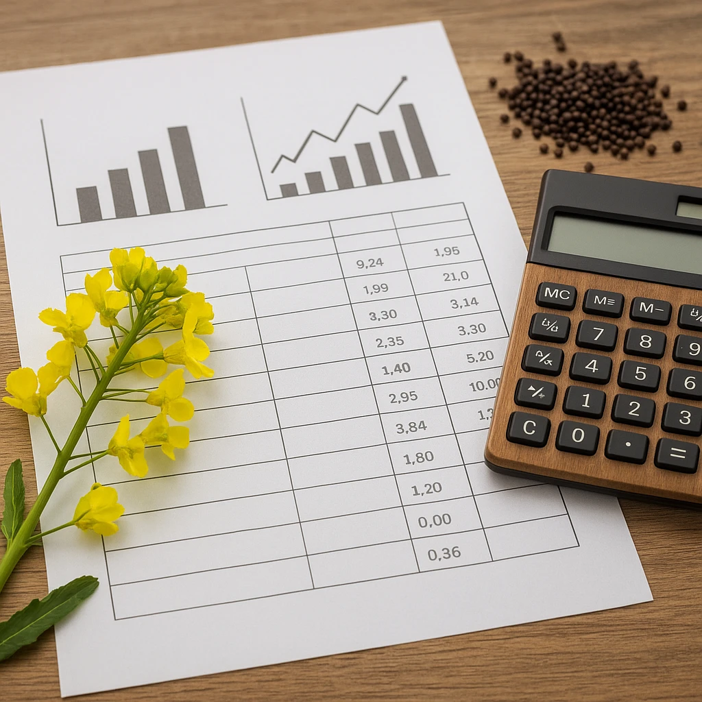 Kalkulacja opłacalności produkcji rzepaku na 1 ha