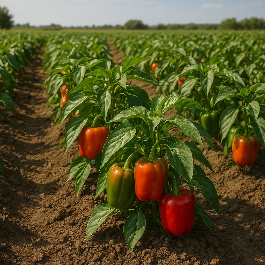 Produkcja papryki gruntowej w cieplejszych rejonach kraju