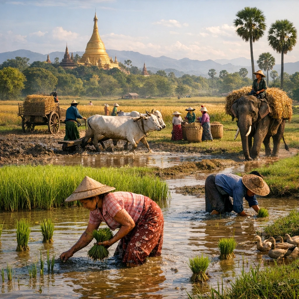 Rolnictwo w Mjanmie – jak wygląda
