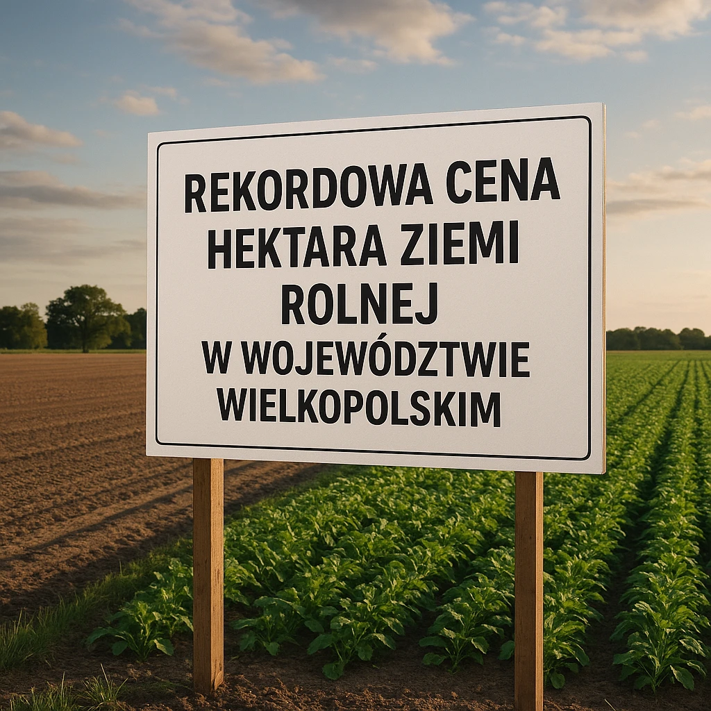 Rekordowa cena hektara ziemi rolnej w województwie wielkopolskim