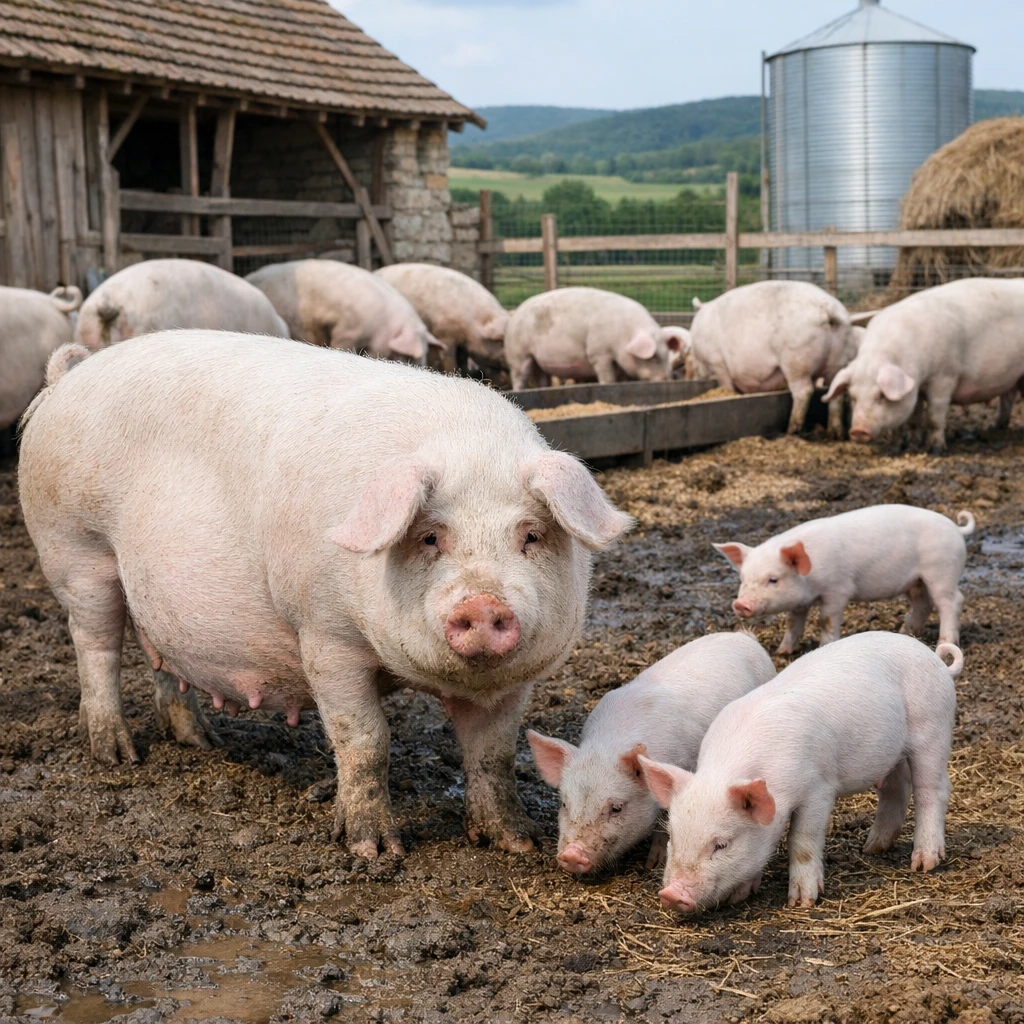Bulgarian White – Sus scrofa domesticus – trzoda chlewna