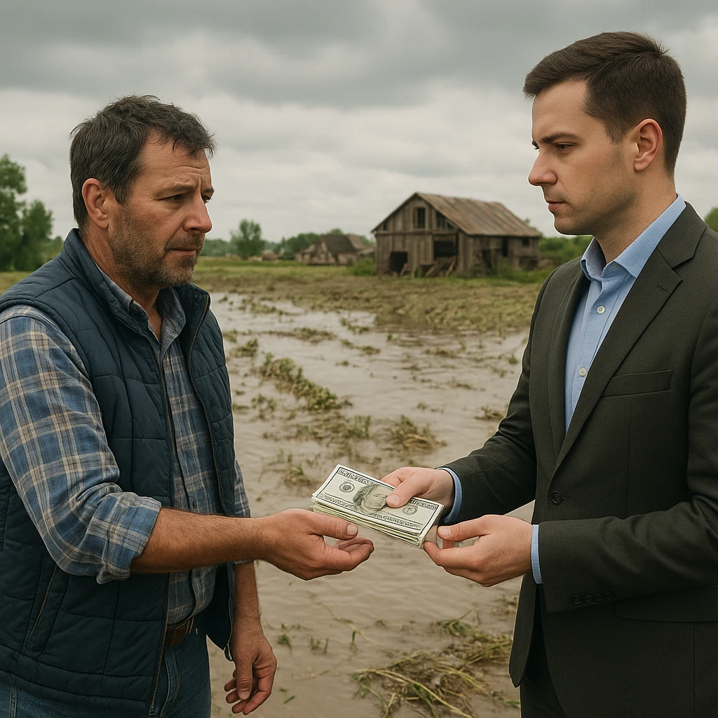 Wsparcie dla rolników poszkodowanych przez powódź lub grad