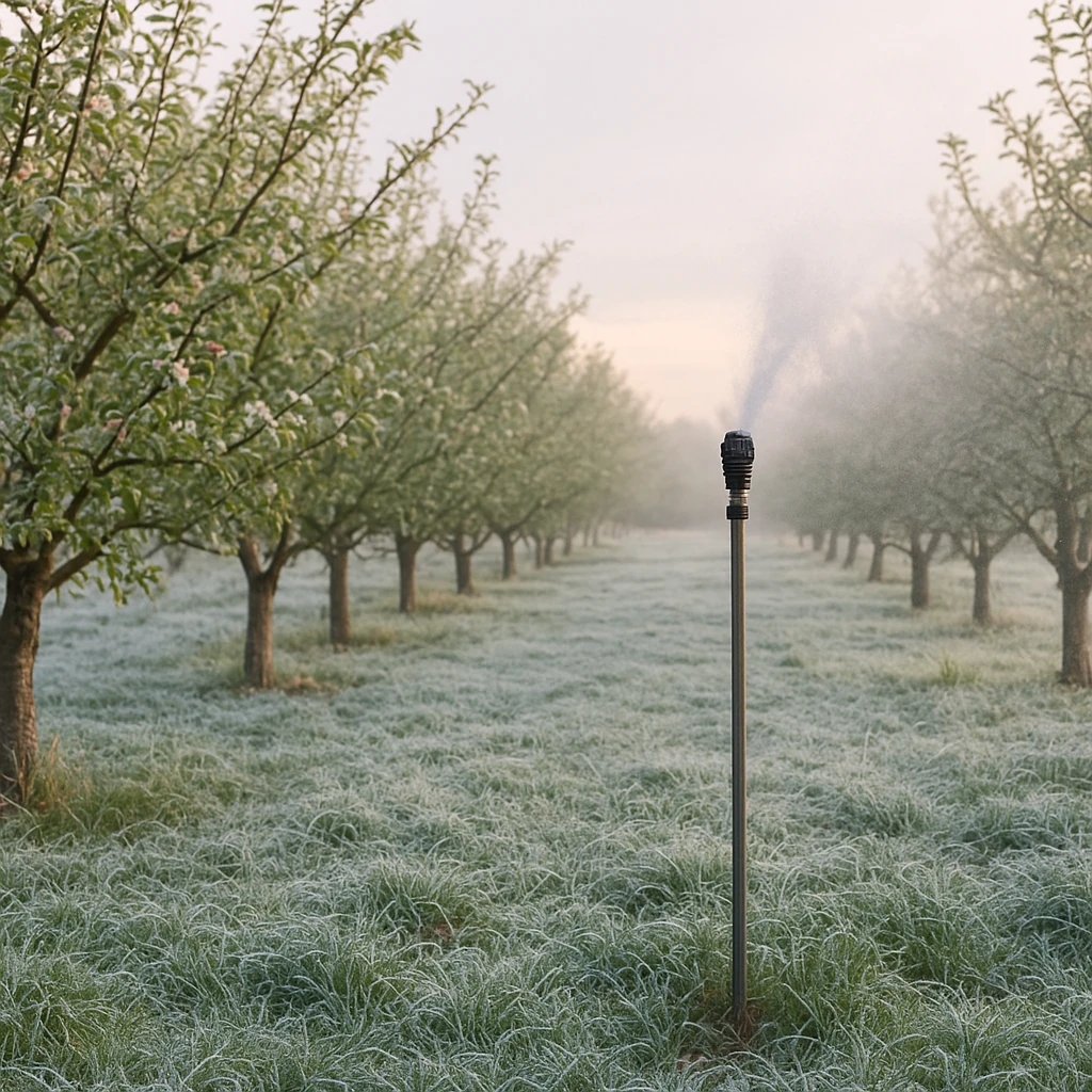 Zarządzanie ryzykiem przymrozków w sadach – metody aktywne i pasywne