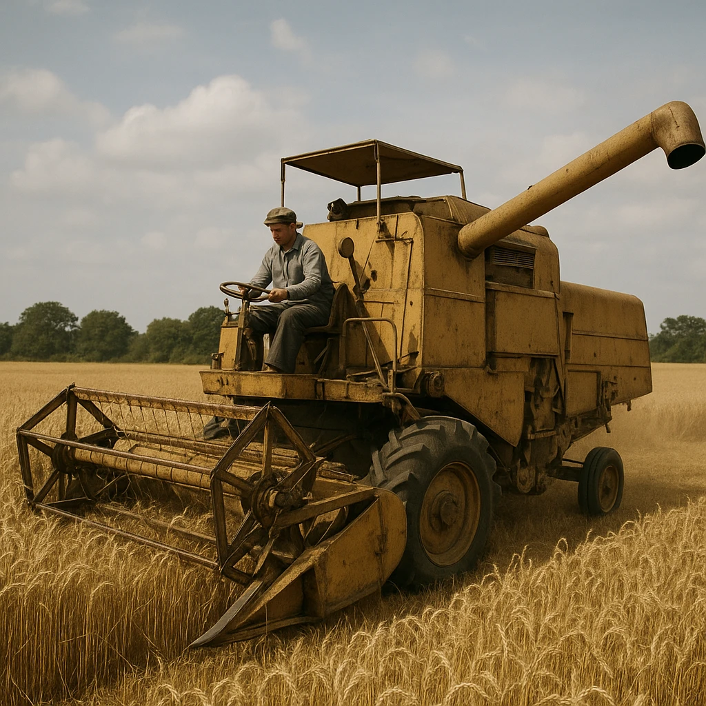 Kiedy powstał pierwszy kombajn rotorowy?