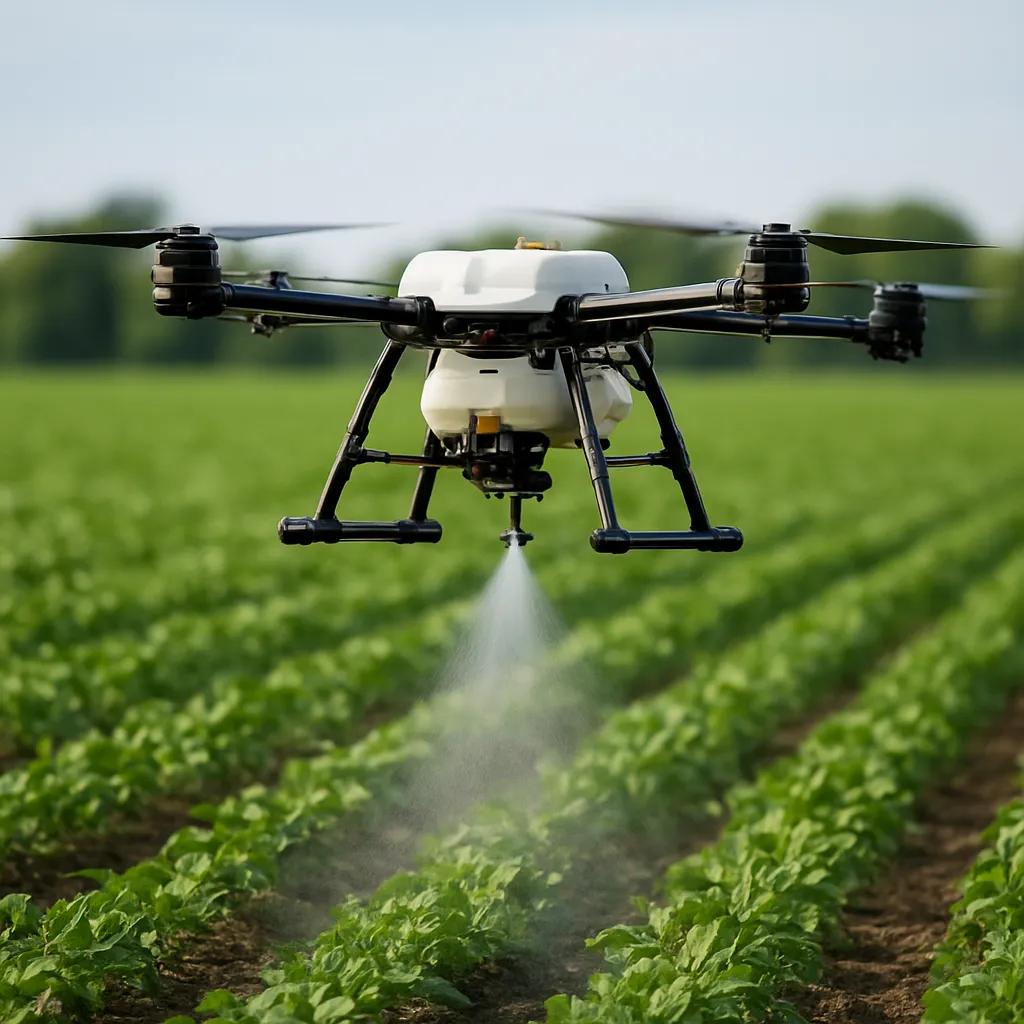 Oprysk punktowy chwastów przy użyciu drona – oszczędność i precyzja