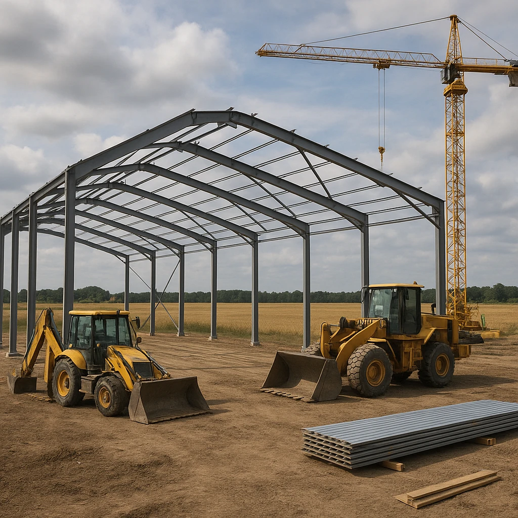 Budowa hali stalowej na maszyny rolnicze – koszty i wymagania
