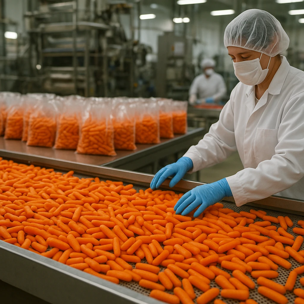 Produkcja marchwi baby carrot na eksport