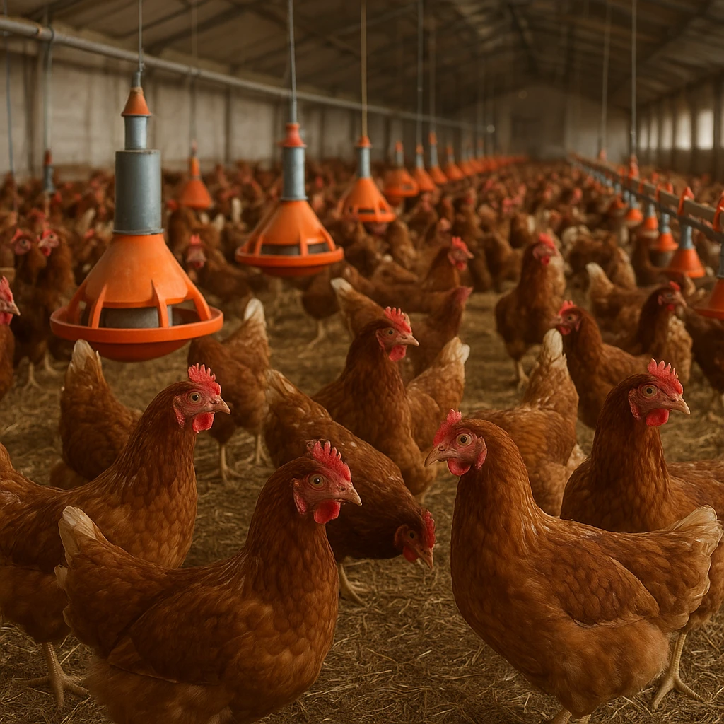 Kury nioski w systemie ściółkowym – ile można zarobić na 1000 sztuk?