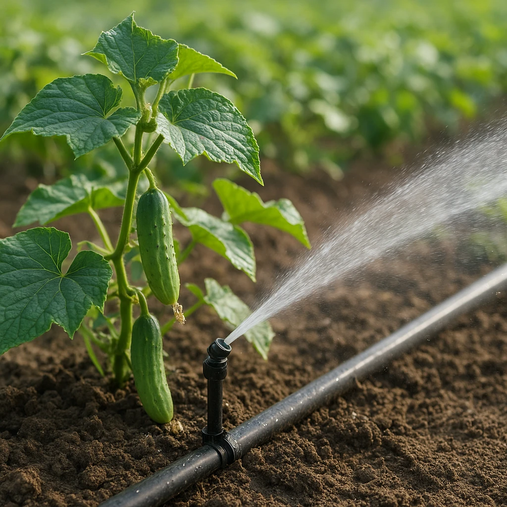 Zarządzanie nawadnianiem w uprawie ogórka