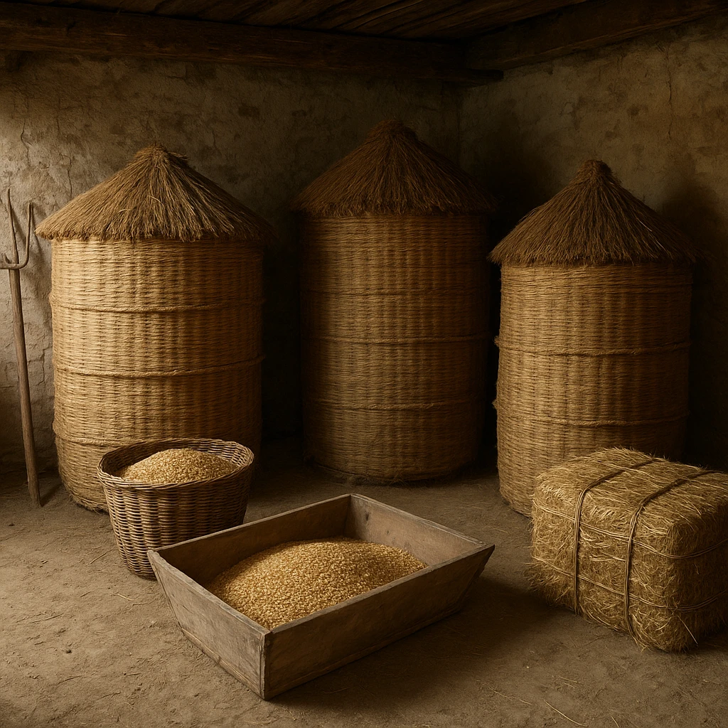 Dawne metody przechowywania zboża i pasz