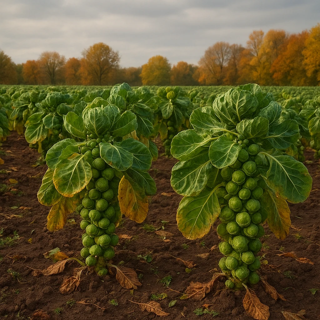 Uprawa brukselki na zbiór późnojesienny