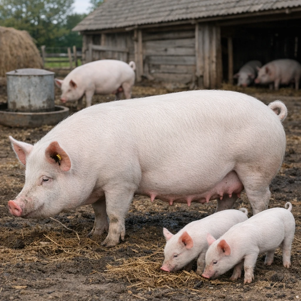 Slovak White – Sus scrofa domesticus – trzoda chlewna