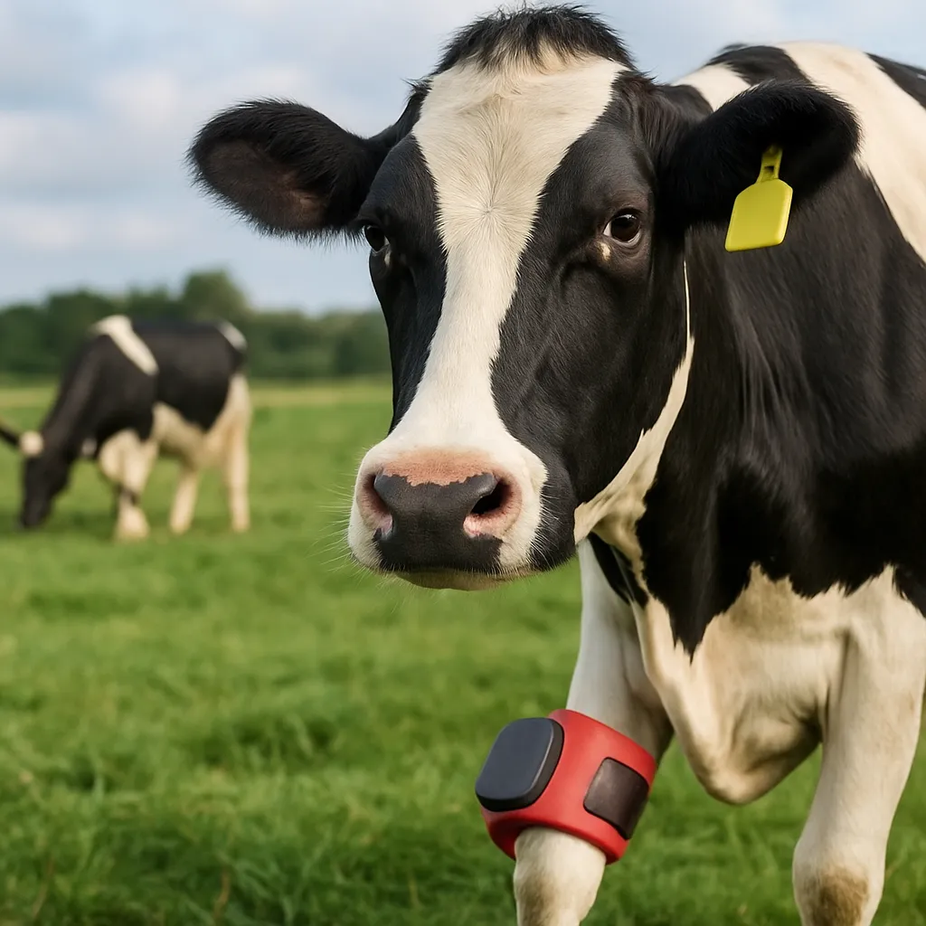 Czujniki zdrowia krów – opaski i kolczyki z technologią RFID